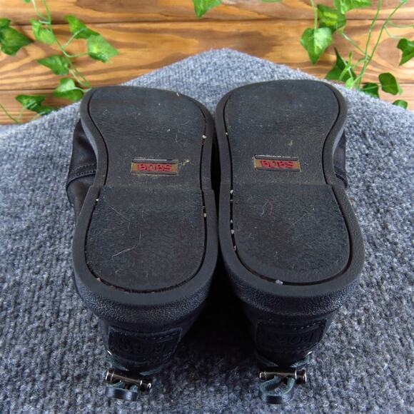 Bobs By Skechers Women's Memory Foam Boat Shoe Black Synthetic Sz 9 Medium Used - Picture 6 of 7